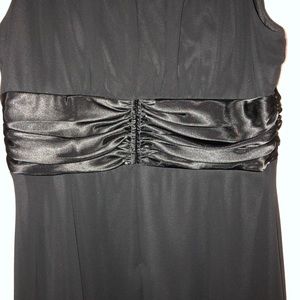 Black Elegant Mid Length Dress